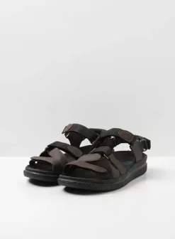 Sandalen|Wolky Action Lady bruin gevet leer