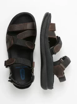 Sandalen|Wolky Action Lady bruin gevet leer