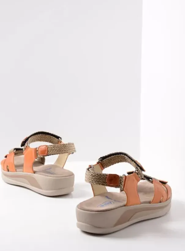 Voorjaar/zomer|Wolky Acula oranje leer