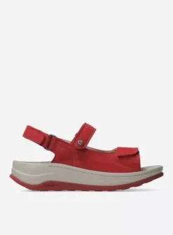 Voorjaar/zomer|Sandalen|Wolky Adura rood nubuck