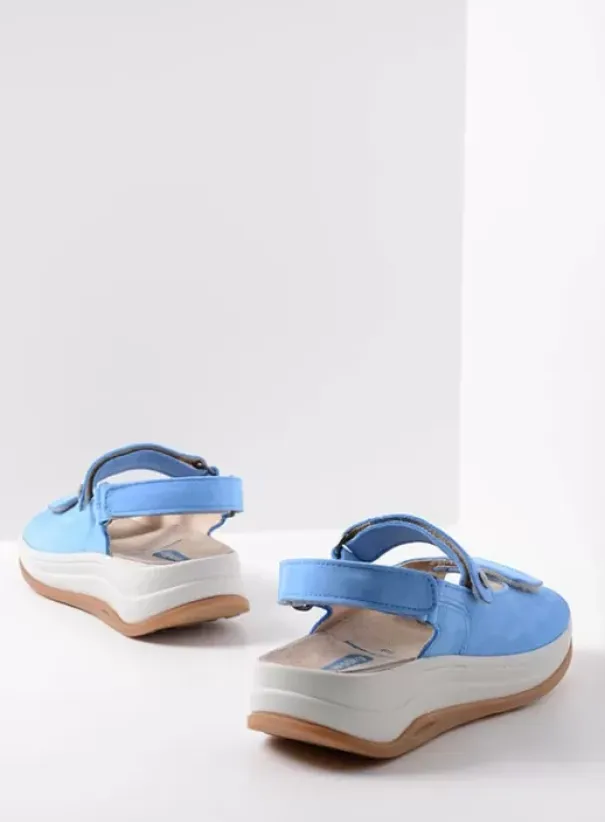 Sandalen|Voorjaar/zomer|Wolky Adura hemelsblauw nubuck