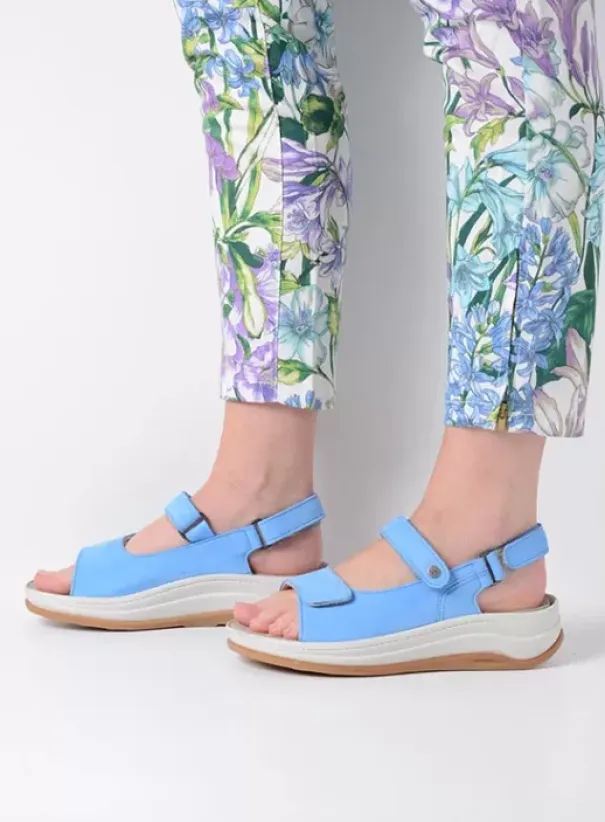 Sandalen|Voorjaar/zomer|Wolky Adura hemelsblauw nubuck