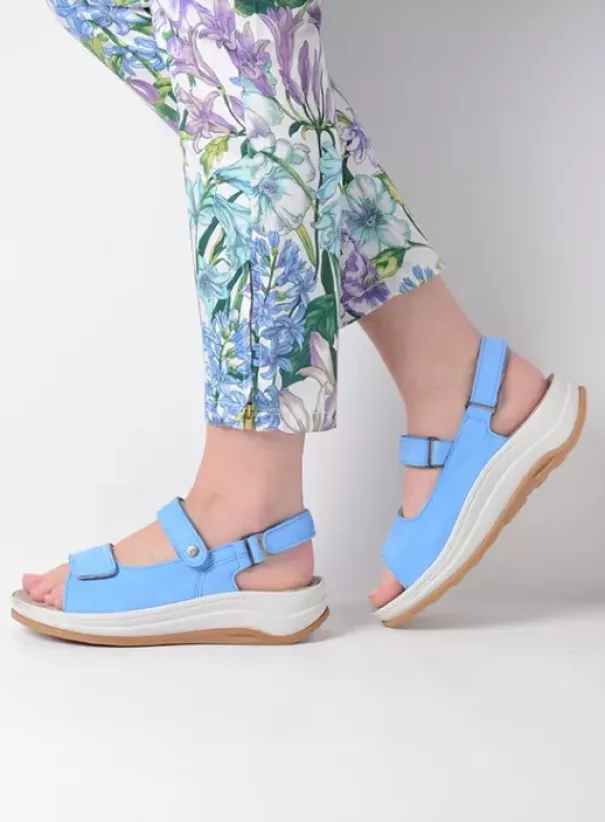 Sandalen|Voorjaar/zomer|Wolky Adura hemelsblauw nubuck