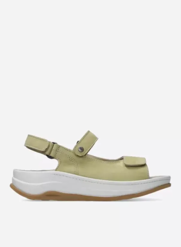 Sandalen|Voorjaar/zomer|Wolky Adura lichtgroen nubuck