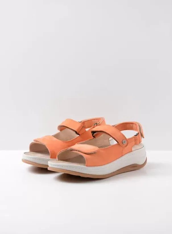 Sandalen|Voorjaar/zomer|Wolky Adura oranje nubuck