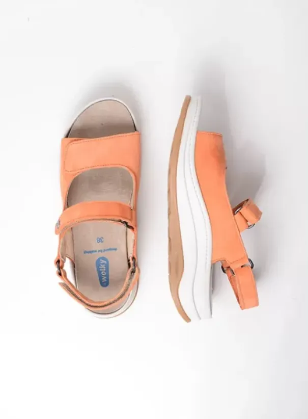 Sandalen|Voorjaar/zomer|Wolky Adura oranje nubuck