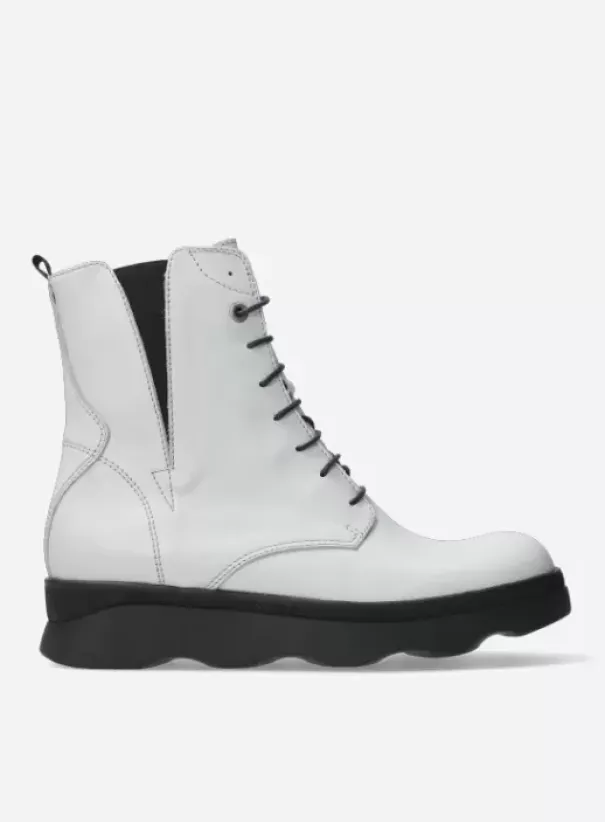 Laarzen|Wolky Akita winterwit leer