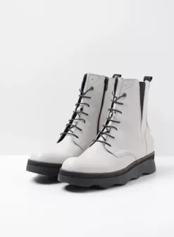 Laarzen|Wolky Akita winterwit leer