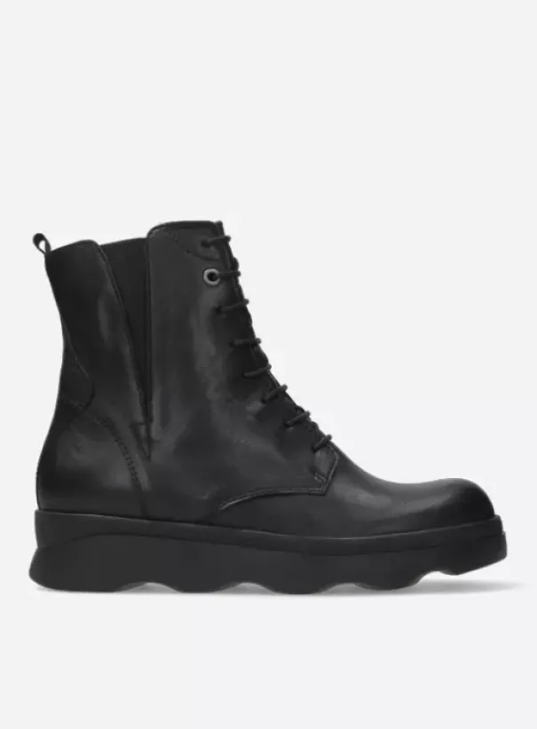 Laarzen|Wolky Akita zwart leer