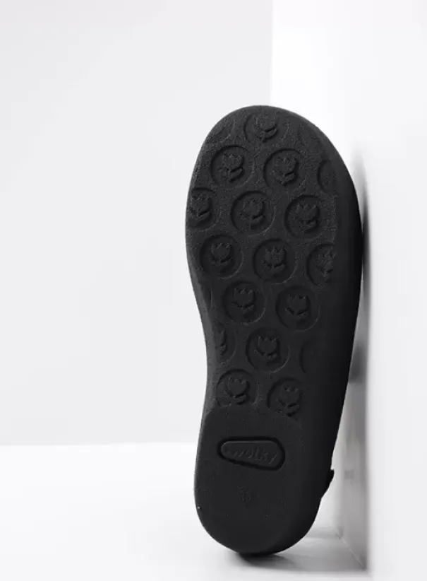 Slippers|Wolky Aporia zwart/blauw suede