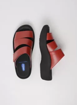 Slippers|Voorjaar/zomer|Wolky Aporia rood leer