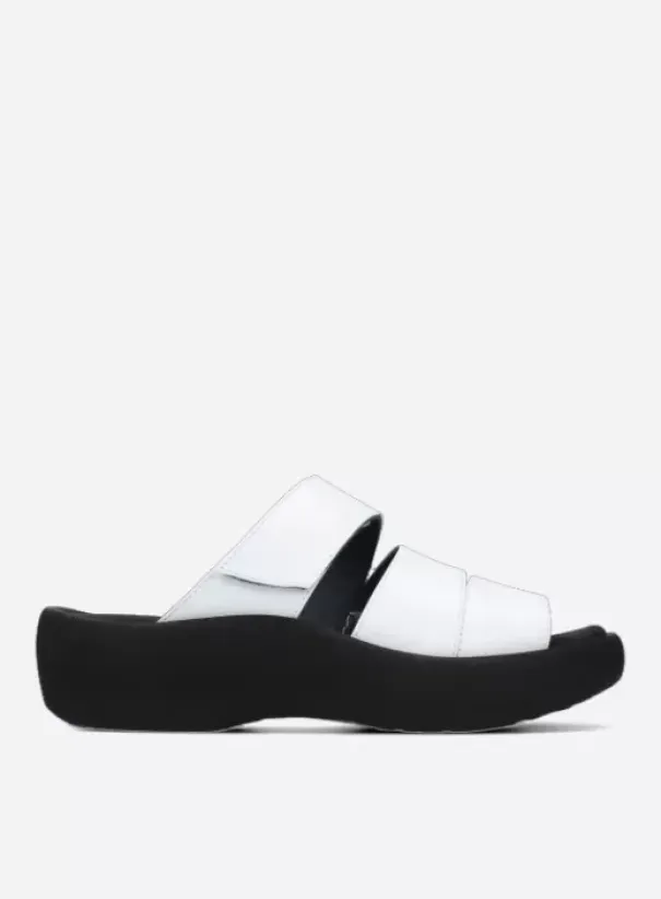 Slippers|Voorjaar/zomer|Wolky Aporia wit leer