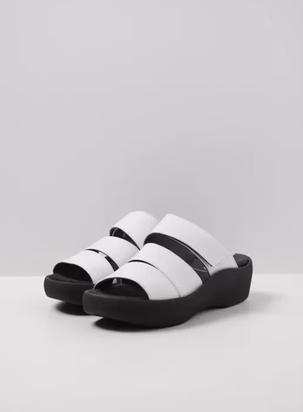 Slippers|Voorjaar/zomer|Wolky Aporia wit leer