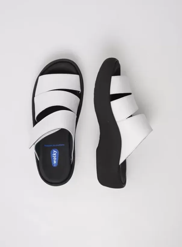 Slippers|Voorjaar/zomer|Wolky Aporia wit leer