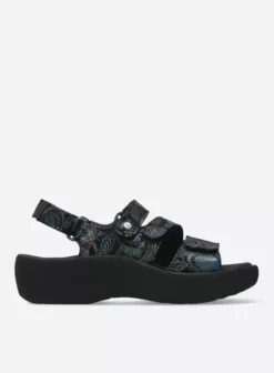 Sandalen|Voorjaar/zomer|Wolky Avalon zwart/blauw suede
