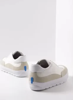 Sneakers|Veterschoenen|Wolky Babati ijswit canvas/suede