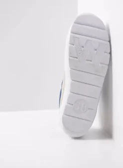 Sneakers|Veterschoenen|Wolky Babati blauw canvas/suede