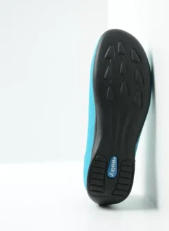 Instappers|Wolky Ballet turquoise nubuck