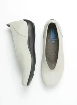 Instappers|Wolky Ballet grijs nubuck