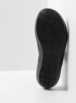 Slippers|Wolky Bassa zwart leer