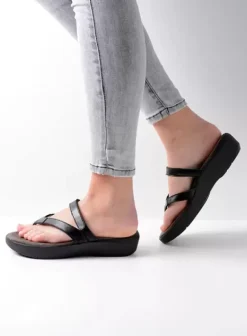 Slippers|Wolky Bassa zwart leer