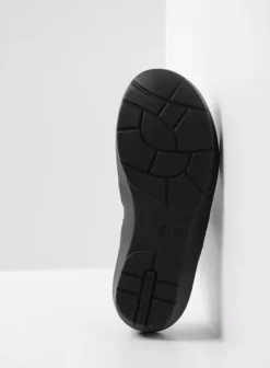 Slippers|Wolky Bassa cognac crocolook lakleer