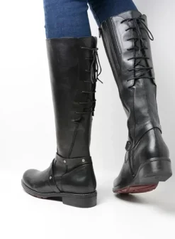 Laarzen|Wolky Belmore zwart leer