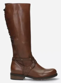 Laarzen|Wolky Belmore cognac leer