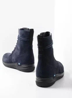 Hielspoor|Laarzen|Wolky Bluff blauw suede