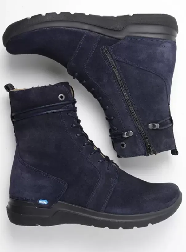 Diabetes|Laarzen|Wolky Bluff DB blauw suede
