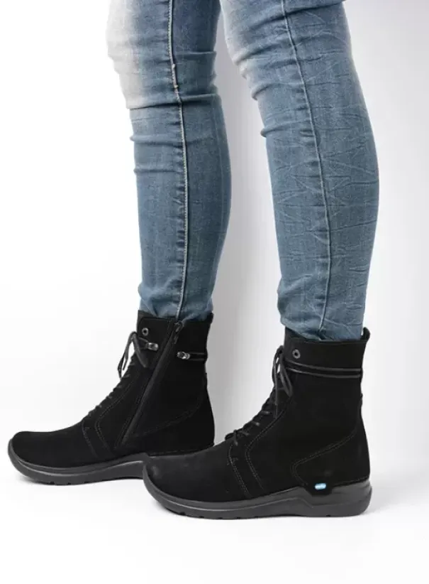 Hielspoor|Hallux Valgus|Wolky Bluff HV zwart suede