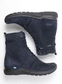 Hielspoor|Hallux Valgus|Wolky Bluff HV blauw suede