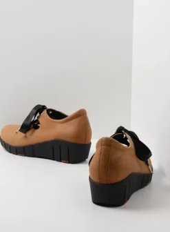Hielspoor|Veterschoenen|Wolky Boston camel nubuck