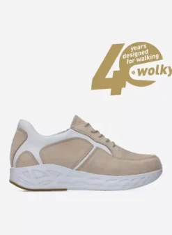 Hielspoor|Wandelschoenen|Wolky Bounce beige-wit nubuck