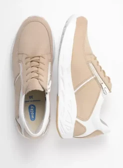 Hielspoor|Wandelschoenen|Wolky Bounce beige-wit nubuck