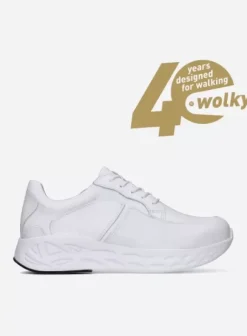 Hielspoor|Wandelschoenen|Wolky Bounce wit leer