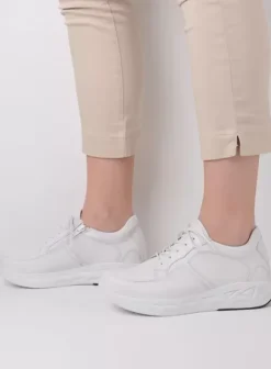 Hielspoor|Wandelschoenen|Wolky Bounce wit leer