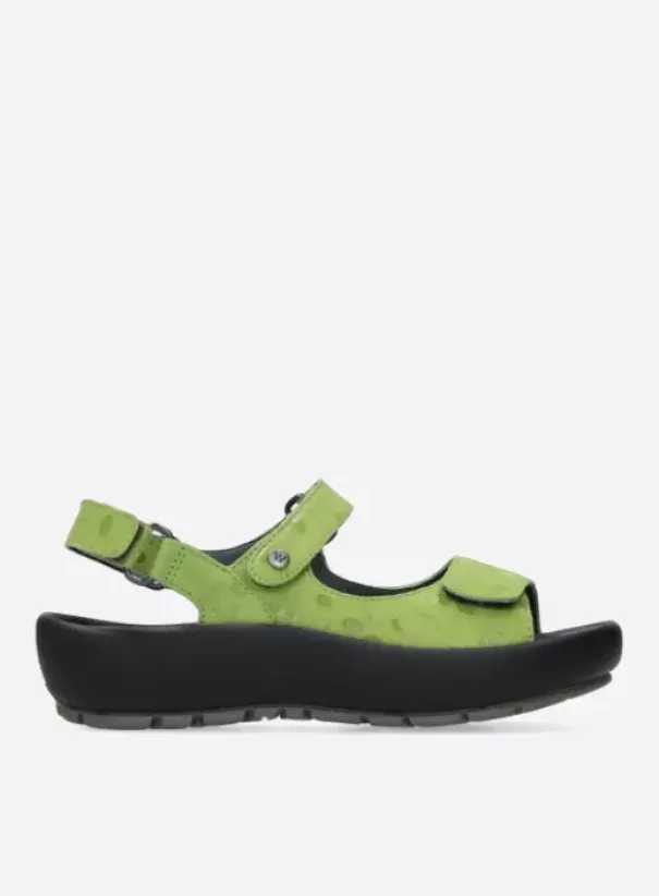 Sandalen|Wolky Brasilia lime leer