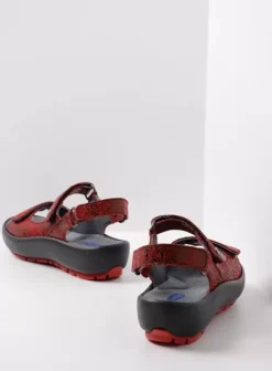 Sandalen|Wolky Brasilia rood leer