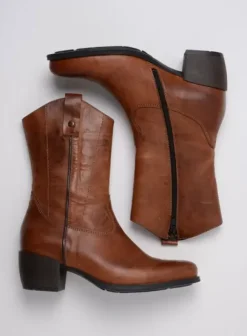 Laarzen|Wolky Caprock cognac leer