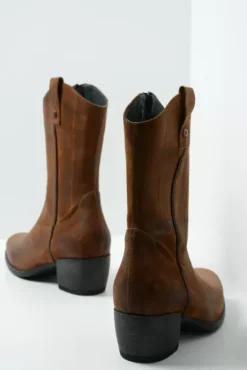 Laarzen|Wolky Caprock cognac suede