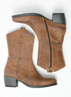 Laarzen|Wolky Caprock cognac suede