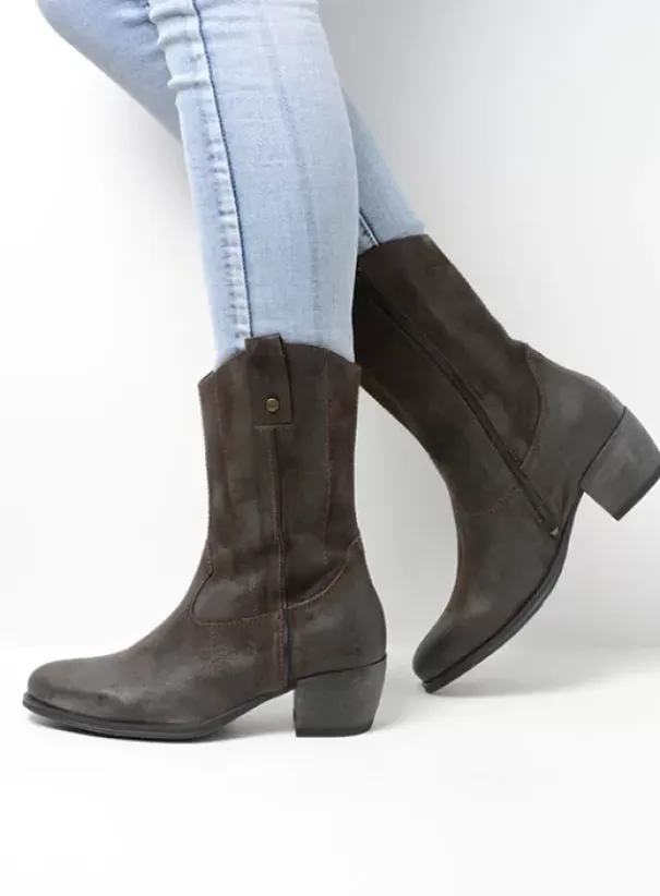 Laarzen|Wolky Caprock donkerbruin suede