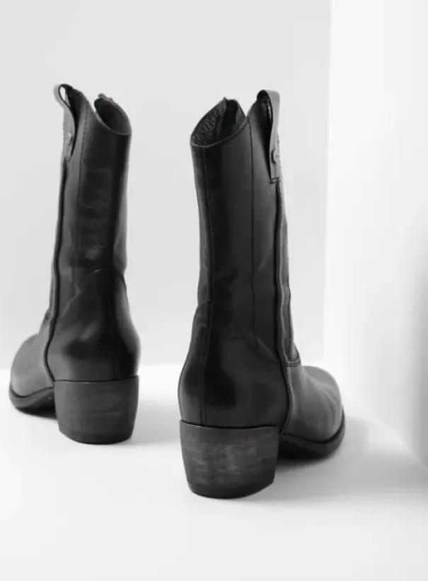 Laarzen|Wolky Caprock zwart leer