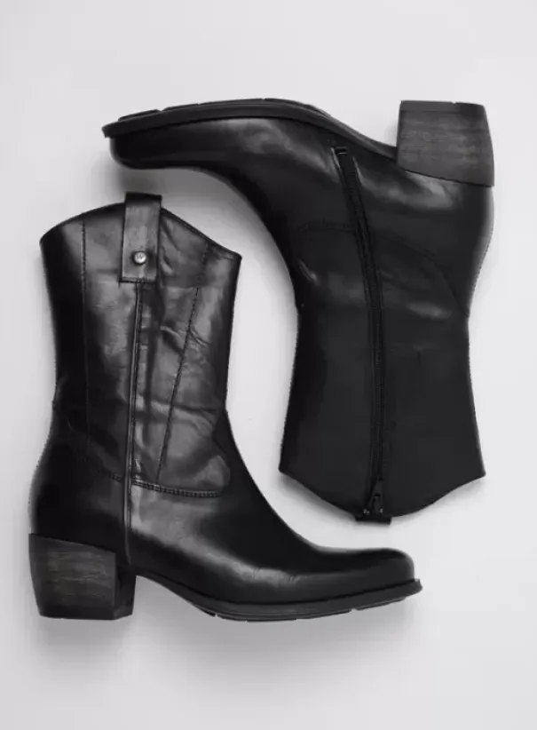 Laarzen|Wolky Caprock zwart leer