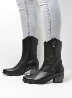 Laarzen|Wolky Caprock zwart leer