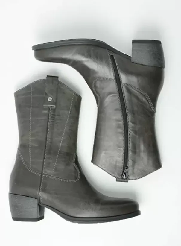 Laarzen|Wolky Caprock antraciet leer