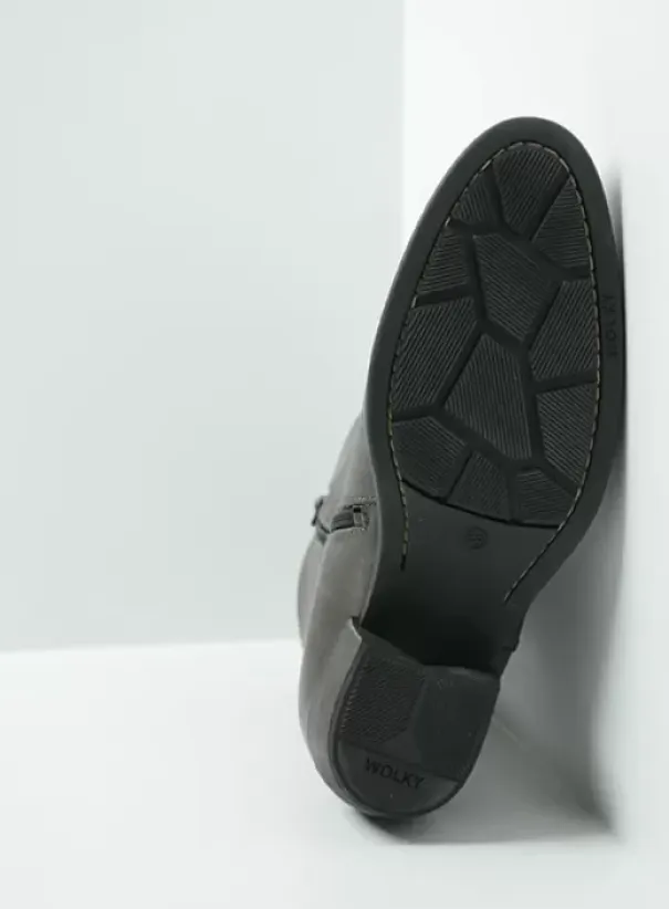 Laarzen|Wolky Caprock antraciet leer