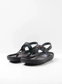 Sandalen|Voorjaar/zomer|Wolky Cebu zwart/blauw suede