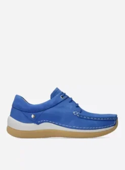 Sneakers|Veterschoenen|Wolky Celebration hemelsblauw nubuck